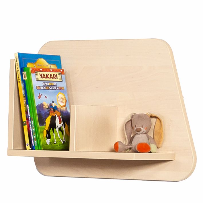 Hängeregal mit fester Buchstütze